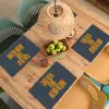 Too old for heidi klum - Geel - Blauw Placemat vinyl groot -zzsfeer5_Kitchenyeah-website