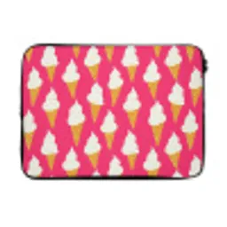 Softijs - Horentje - Roze laptophoes neopreen klein 279 -3d