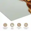 Schotse Hooglander - Bruin - Hoorns - Kokskleding poster papier klein -closeup_NL