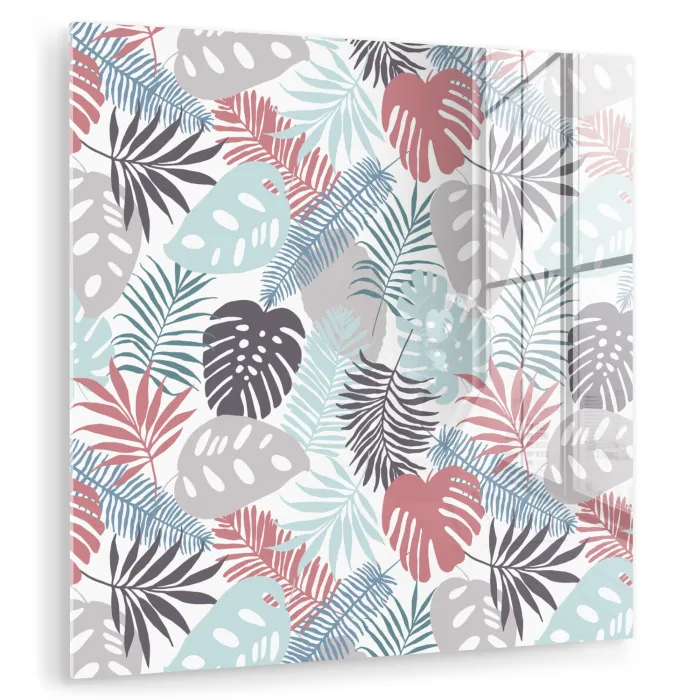 Monstera - Pastel - Bladeren - Tropical plexiglas 5mm klein -zzzproduct_nieuw