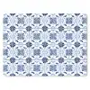 Patroon - Tegel - Blauw muismat rubber klein 262 -3d