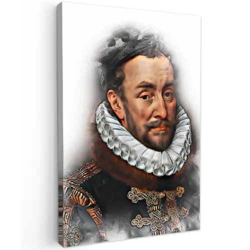 Willem van Oranje - Adriaen Thomasz - Rook canvas 2cm klein -z3d