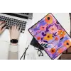 Bloemen - Kleurrijk - Bladeren laptophoes neopreen klein -bureau