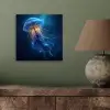 Kwal - Lichtgevend - Tentakels - Blauw aluminium wit klein -sfeer2