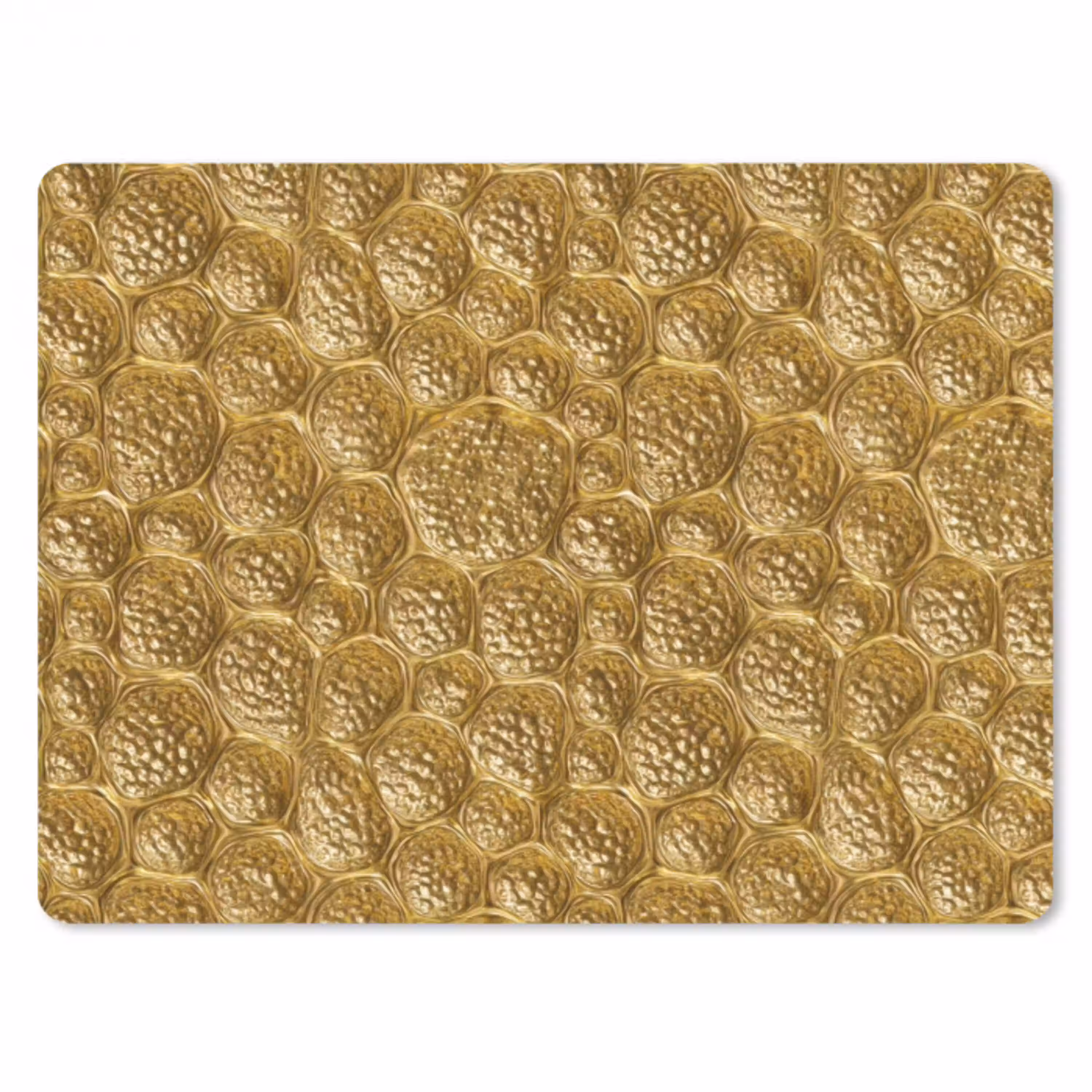 Gehamerd - Mozaïek - Antiek - Goud muismat rubber klein 262 -3d