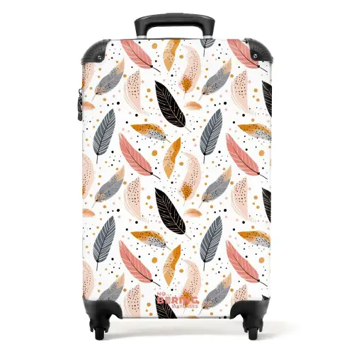 Boho - Verenpatroon NBS - Handbagage koffer - Kinderen Unisex middel -productfoto_recht