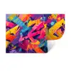 Abstract - Vormen - Kleurrijk Muursticker klein -3d