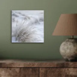 Duinen - Sneeuw - Strand - Winter - Serene aluminium wit klein -sfeer2