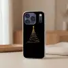 Magisch - Kerstboom - Lichtspiralen - Zwart Telefoonhoesje iPhone 17 Pro klein -sfeer2