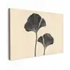 Bladeren - Minimalistisch - Zwart canvas 2cm klein -z3d