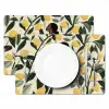 Vrouw - Mand - Citroenen - Bladeren Placemat vinyl groot -zzsfeer2_Kitchenyeah-website