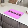 Felroze - Badass - Panterprint - Schaduw Inductie beschermer vinyl 3mm klein -sfeer8