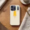 Oranje - Stokje - Waterijsje Telefoonhoesje iPhone 17 Pro klein -sfeer1