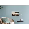 Abstract - Landschap - Golven - Crèmekleur Muursticker klein -plant