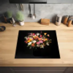 Vaas - Bloemen - Tulpen Inductie beschermer vinyl 3mm middel -sfeer5