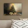 Kerstboom - Cadeaus - Goud canvas 2cm klein -sfeer3