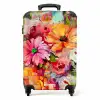 Bloemen - Kleurrijk - Kunst - Olieverf NBS - Handbagage koffer - Kinderen Unisex middel -productfoto_recht
