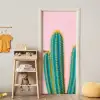 Cactussen - Modern - Pastel deurposter klein -sfeer4