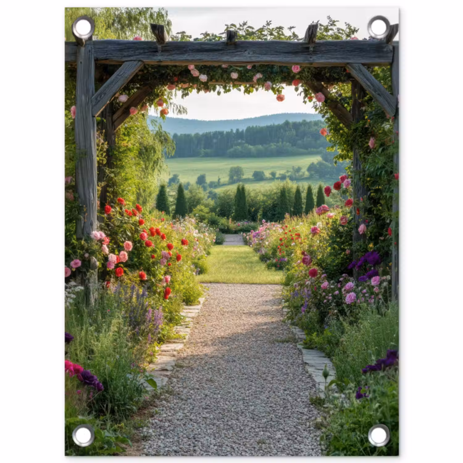 Garden Poster - See-through - Landscape - Nature - Garden arch - Flowers