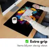 Bloemen - Kleurrijk - Graffiti - Modern - Boeket Muismat XXL klein -sfeer3