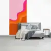 Retro - Waves - Kleurrijk fotobehang vinyl groot -slaapkamer