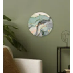 Goud - Marmer - Groen - luxe - Glitter - Marmerlook Wandcirkel kunststof plaat 5mm dik klein -sfeer3