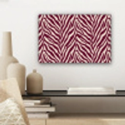 Zebra - Motief - Bordeaux - Rood canvas 2cm klein 34 -sfeer6