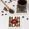 Lip - Rood - Quote onderzetter kurk middel -sfeer2