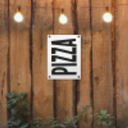 Pizza - Japandi - Decoratie - Vintage tuinposter los doek klein -sfeer1