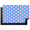 Patroon - Regenboogwaaier - Neon Inductie beschermer vinyl 3mm klein 276 -3d