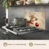 Kerst - Hert - Gewei - Kerstbal - Rendier keuken achterwand spatscherm klein -usp_NL