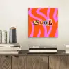 Zebraprint - Grafisch - COOL - Oranje aluminium wit klein -sfeer1