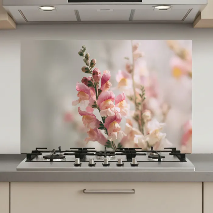 Bloem - Leeuwenbek - Roze - Stengel keuken achterwand spatscherm klein -3d_website