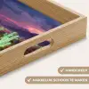 Neon cactussen - Woestijn - Zonsondergang Dienblad Rechthoek middel -USP_HandgreepNL