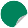 Groen - Bos - Kleuren Wandcirkel behangsticker klein 186 -3d
