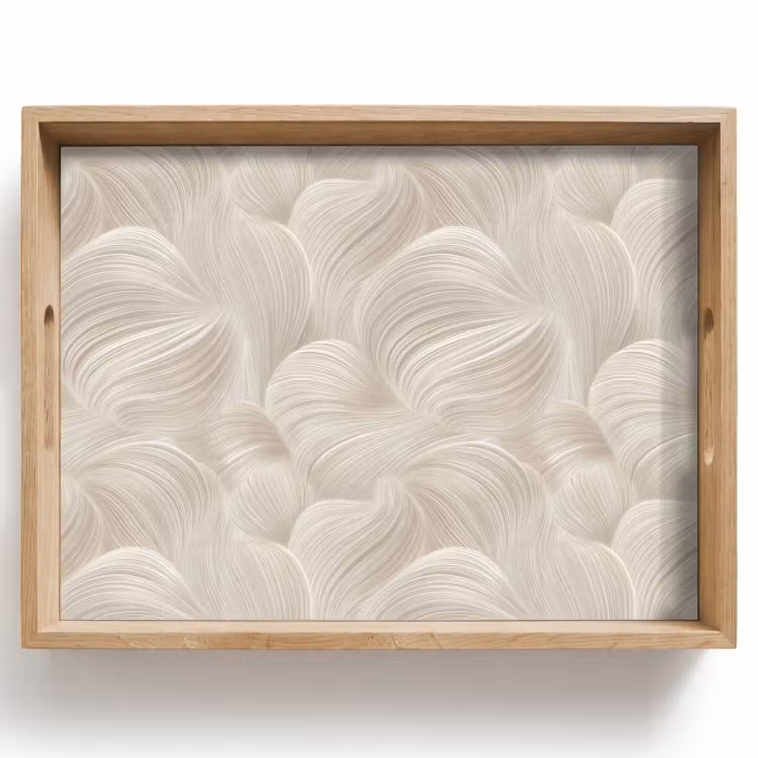 Tablett - Lines - Ventilator - Beige