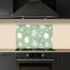 Groen - Eieren - Patroon keuken achterwand spatscherm klein -sfeer1