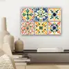 Spaans - Tegels - Keramiek - Bloemen canvas 2cm klein -sfeer6