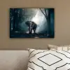 Olifant - Dieren - Licht - Bos - Natuur - Wilde dieren canvas 2cm klein -sfeer3