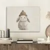 Konijn - Muts - Oren - Beige PET vilt klein -sfeer1