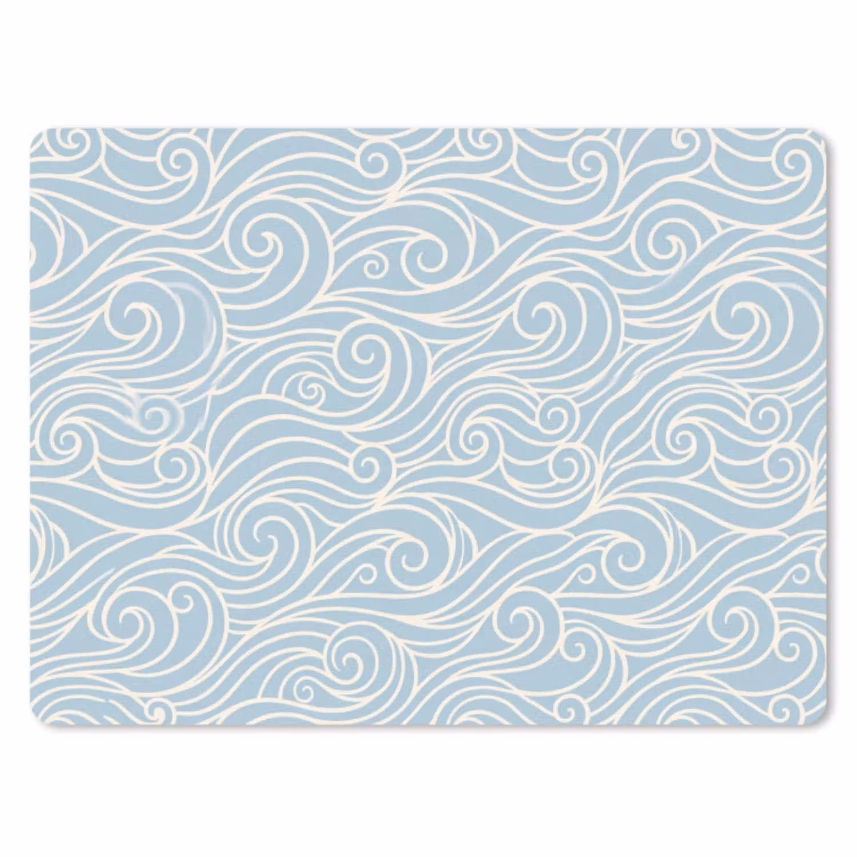 Golf - Abstract - Natuur - Modern - Blauw muismat rubber klein -3d
