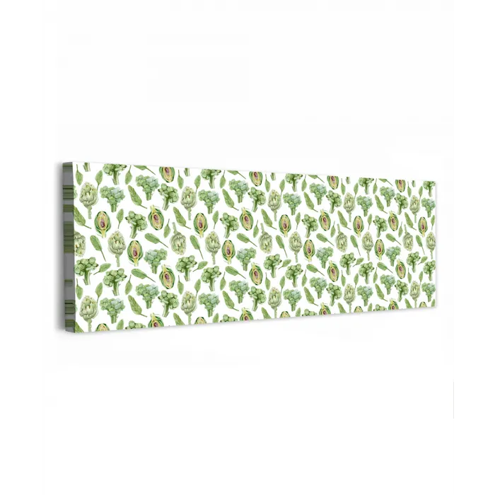 Groene - Groente - Broccoli - Artisjokken canvas 2cm klein 828 -z3d