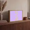 Dream - Paars - Typografisch Light Box met batterij (Wandlamp) middel -sfeer2