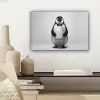 Pinguïn - WC rol - Wit canvas 2cm klein -sfeer6