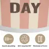 Quote - Zomer - Strepen Akoestische PET Vilt - Rond klein -closeup_NL