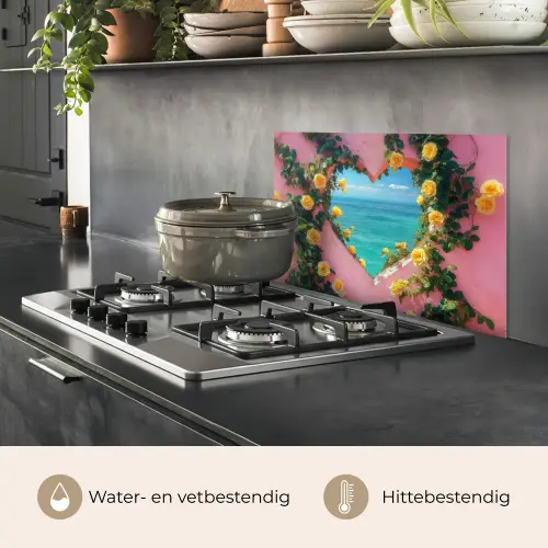 Hart - Zee - Muur keuken achterwand spatscherm klein -usp_NL