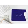 Why not - Blauw - Handgeschreven muismat rubber klein -witbureau