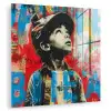 Graffiti - Vintage - Jongen - Street art - Neon - Banksy plexiglas 5mm klein -zzzproduct_nieuw