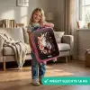 Wit paardenhoofd tussen kleurrijke bloemenkrans Kinderkoffer - Roze klein -sfeer2_NL
