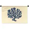 Blauw koraal - Vertakkingen - Beige Wandkleed katoen klein -zz3d
